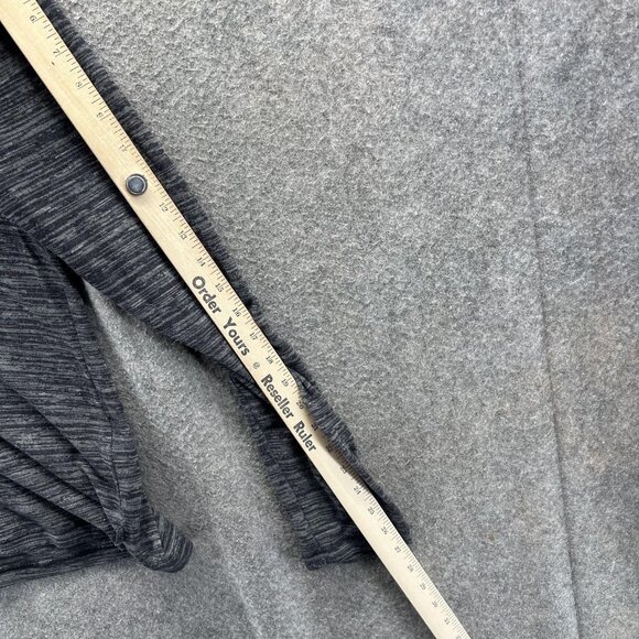 John Varvatos USA Shirt Mens Large Gray Black Henley Long Sleeve Stretch Knit - Picture 7 of 8